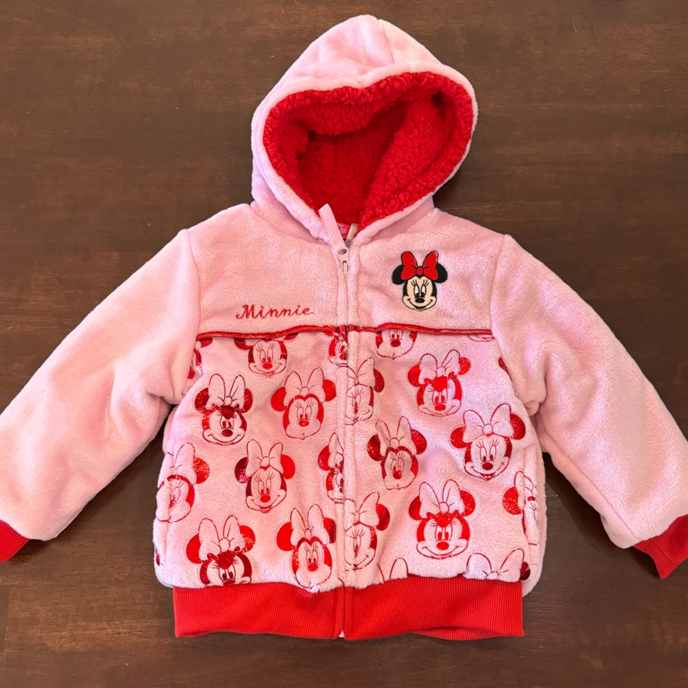 Disney Minnie Mouse Pink and Red Kids Sweatshirt